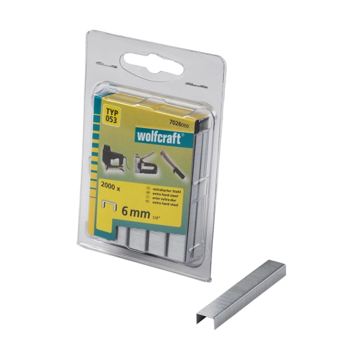 Pack De 2000 Agrafes Largeur 6mm. Type 053 7026000 Wolfcraft