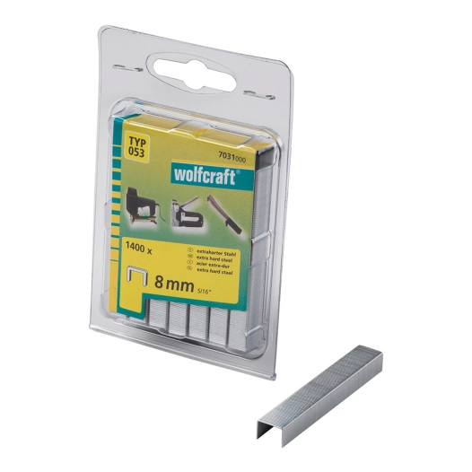 Pack De 1400 Agrafes Largeur 8mm. Type 053 7031000 Wolfcraft