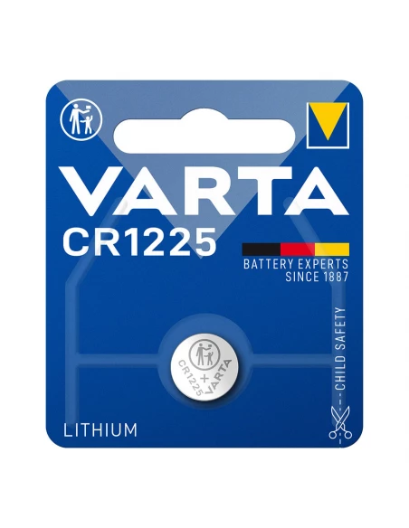 Pile Varta Lithium Cr1225 3v (EMBALLAGE 1 Unit) Ø12,5x2,5mm