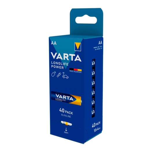 Pile Varta Longlife Power Aa - Lr06 (PACK 40 Unit En Vrac) 6x5x14cm