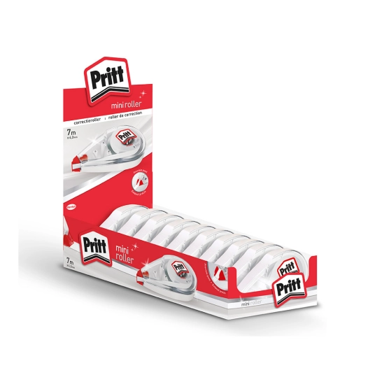 10 Pritt Correcteur, Mini Roll-On 4,2mm X 7m. 2038183
