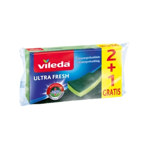Grattoir Ultrafresh Avec Éponge 2+1 Antibactérien 164001 Vileda
