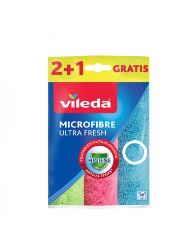 4 Chiffon En Microfibre Ultrafresh 2+1 167602 Vileda.