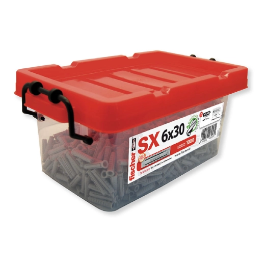 Boîte de chevilles Sx 6x30 - 1000 unités 503313 - Fischer