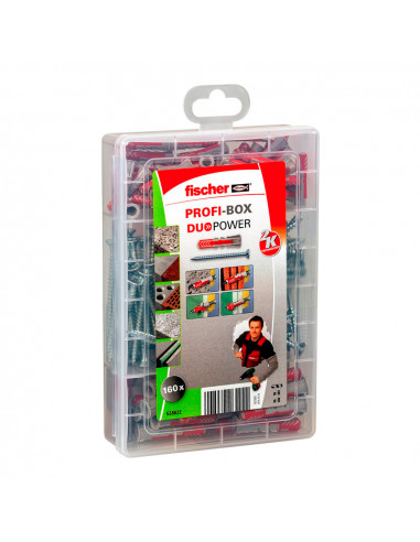 Case 160 Uni Duopower 6/8 + Vis 538622 Fischer.