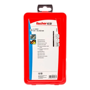 Pack 25 Forets Métalliques Hss-R Din338 1-13 543328 Fischer