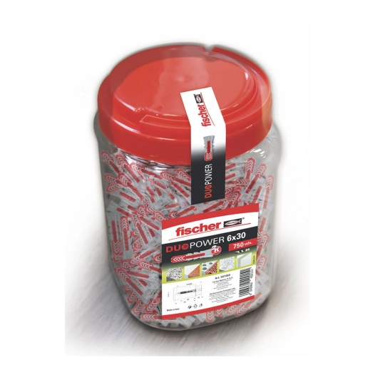 Pot Avec 750 Duopower 6x30 Fiches Fischer