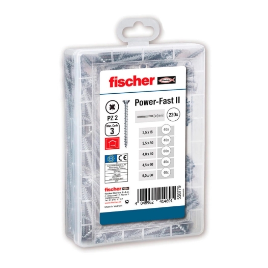 Pack 220 Vis Assorties Fpfii Misterbox 558779 Fischer