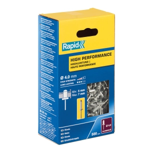 16 Rivets hautes performances Ø4.0 x 10mmALU - Boite de 500