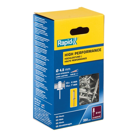 16 Rivets hautes performances Ø4.8 x 10mmALU - Boite de 350