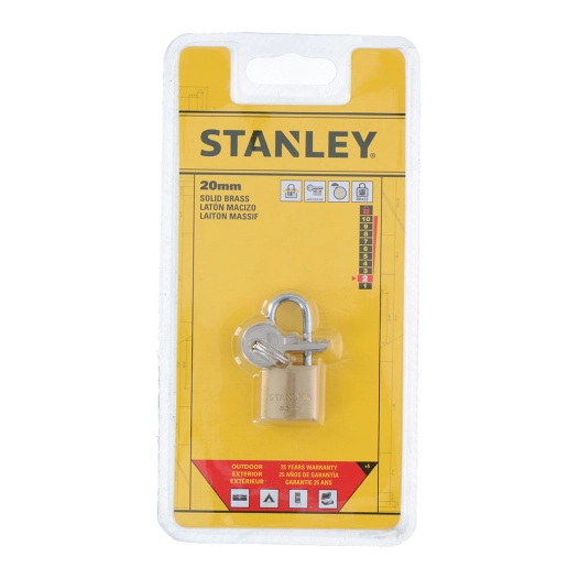 Cadenas Arc 20mm Avec Cle Stanley