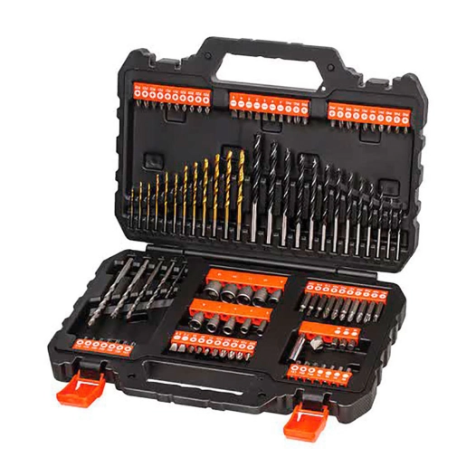 Ensemble De Perçage Et De Vissage De 109 Pièces Avec Embouts ''TITANE'' A7200-Xj Black+Decker