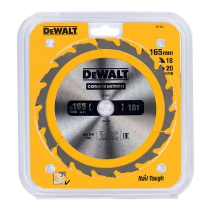 S.Of. Disque Pour La Construction Ø165x20mm 18t (AC) Dt1933-Qz Dewalt.