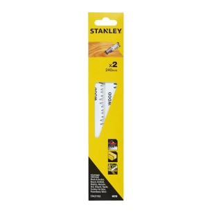 Pack 2 Lames De Scie Sabre 24cm Coupe Grossiere Sta21182-Xj Stanley