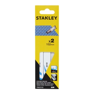Pack 2 Lames De Scie Sabre 15.2cm Metal Fin Sta22132-Xj Stanley