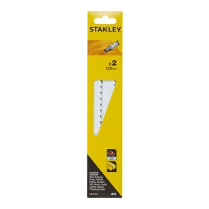 Pack 2 Lames De Scie Sabre 22.8cm Épaisseur Et Coupe Droite Sta21232-Xj Stanley