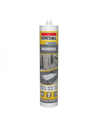 12 Silicone Universelle Transparente 280ml 103183 Soudal
