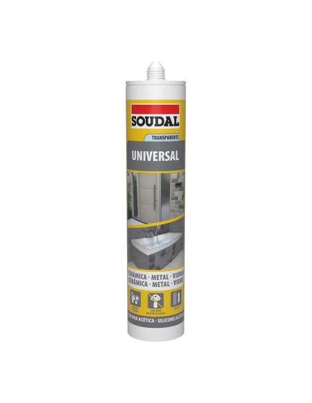 12 Silicone Universelle Transparente 280ml 103183 Soudal