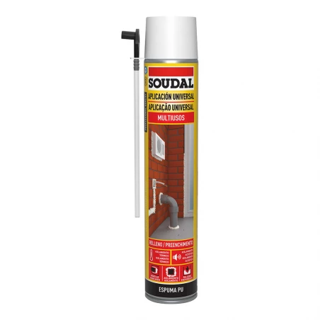 Mousse expansive à Canule Classique 750ml 115797 Soudal