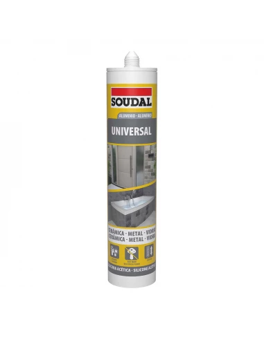 Silicone Universelle Aluminium 280ml 115924 Soudal.
