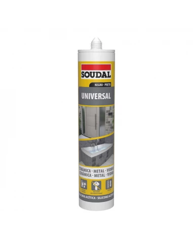 Silicone Universelle Noire 280ml 115926 Soudal.