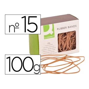 Élingues Élastiques Q-Connect 100 Gr. N°15 150x2mm