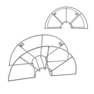 Porte-Flexible Métallique Plastifié 43x15x23cm Edm