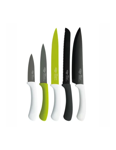 Ensemble 5 Unit. Couteaux En Acier Inoxydable Vert San Ignacio Sg4165