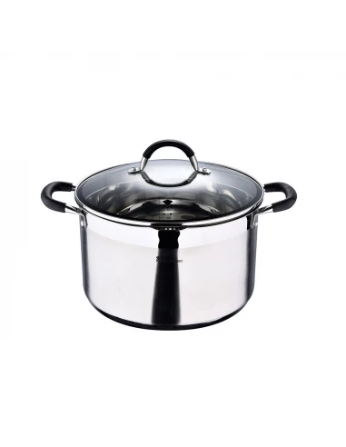 Pot Ø28x16,5cm 9,5l Inox Avec Couvercle Foodies Bgmp-1506-Bk Masterpro