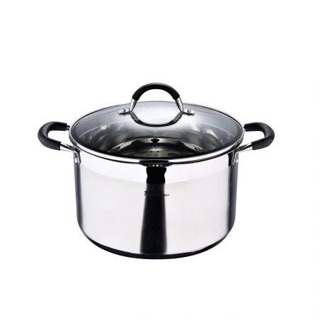 Pot Ø28x16,5cm 9,5l Inox Avec Couvercle Foodies Bgmp-1506-Bk Masterpro