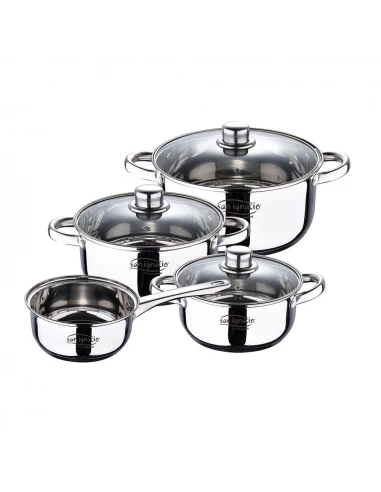 Batterie de casseroles 7 Pieces. Acier Inoxydable - San Ignacio