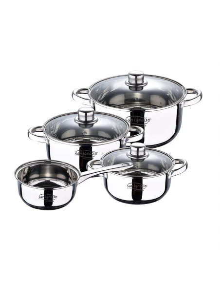 Batterie de casseroles 7 Pieces. Acier Inoxydable - San Ignacio