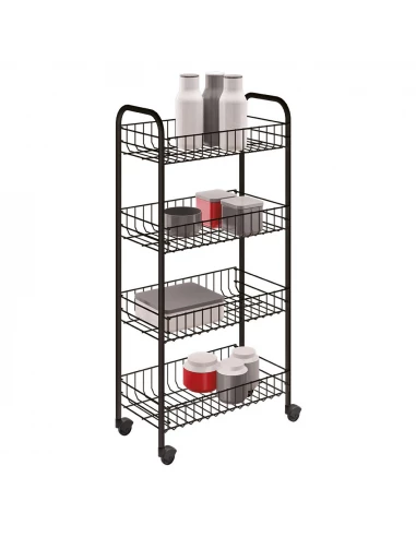Chariot Polyvalent 4 Étagères 'PISA' Anniversaire 340634038 Metaltex