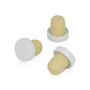 4 Set 6 Bouchons Liège Avec Tête Plastique Metaltex