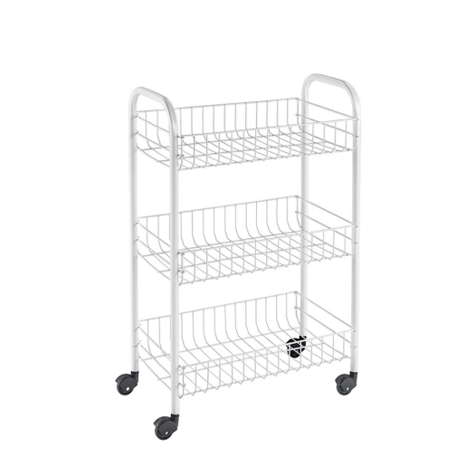 Chariot Polyvalent 3 Étagères 41x23x63cm Metaltex