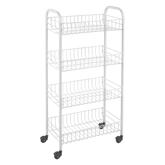 Chariot Polyvalent 4 Étagères 41x23x84cm Metaltex