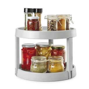 Organisateur Tournant 2 Hauteurs 'GIRO-2' Ø28x21cm Metaltex