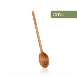 Cuillere Ovale 30 Cms. Bois D'olivier 30 Cm Metaltex