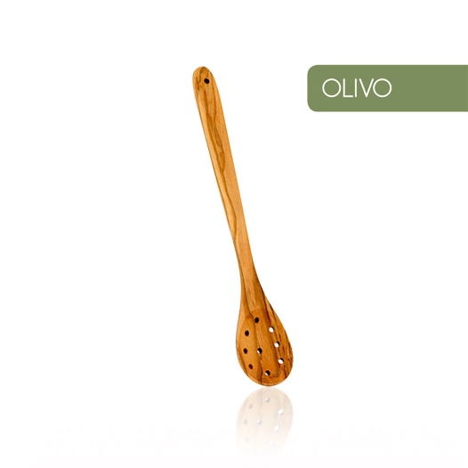 Cuillere A Olives Bois D'olivier 21cm Metaltex