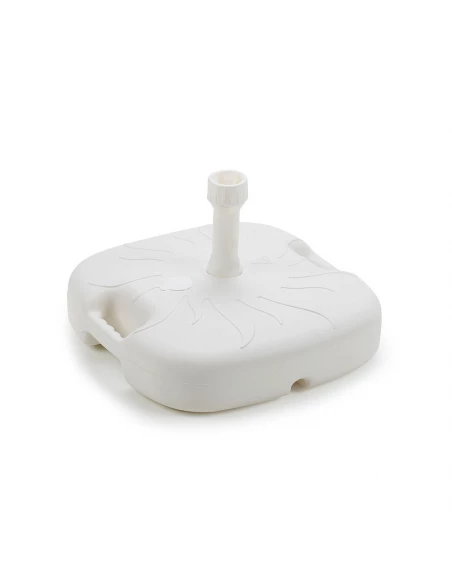 Pied De Parasol 18 L Couleur: Blanc 44x44x12cm Ipae Progarden