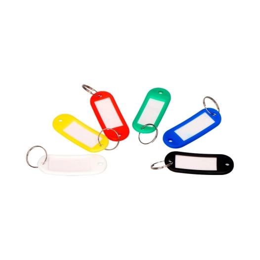 Clé D'identification En Plastique Souple Avec Anneau Et Étiquette. Plusieurs Coloris.