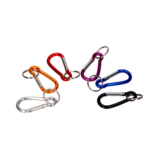 Mousqueton 60 X 30 Mm Avec Anneau 25 Mm. Plusieurs Coloris.