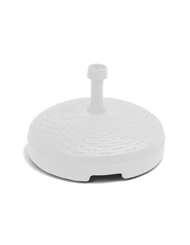 Pied De Parasol 20 L Couleur: Blanc Ø45x15cm Ipae Progarden