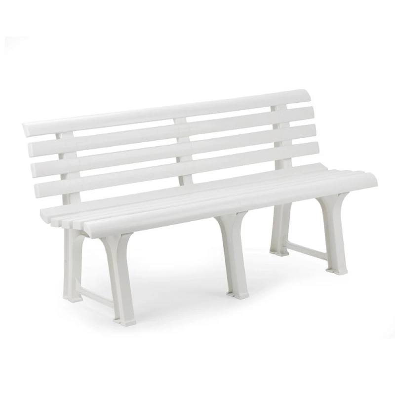 Banc De Jardin Couleur: Blanc 145x49x74cm Modèle: Orchidea Ipae Progarden