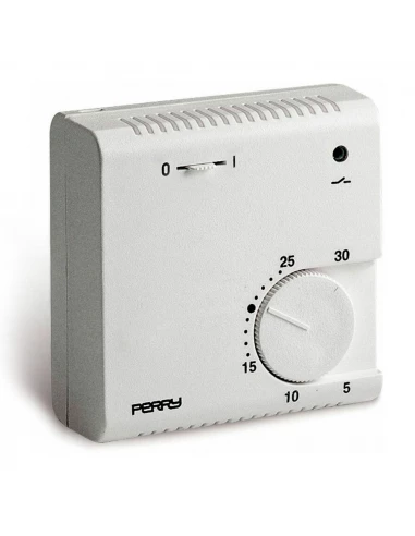 Thermostat À Expansion De Gaz Série ''TEG'' Avec Lumière Pilote Et Sélecteur ''ON / Off'' White Perry