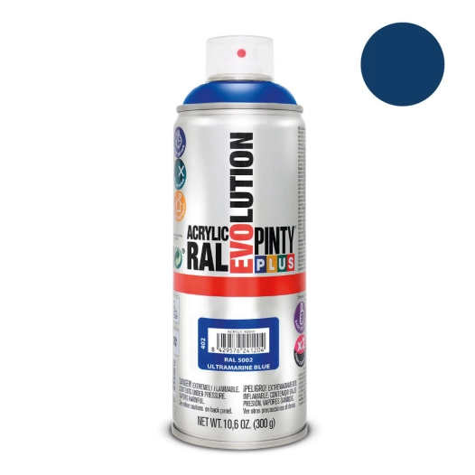 Peinture En Aérosol Pintyplus Evolution 520cc Ral 5002 Bleu Outremer