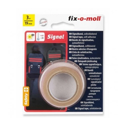 FIX-O-MOLL Bande signalisation_3mx19mm_rouge - FIX-O-MOLL