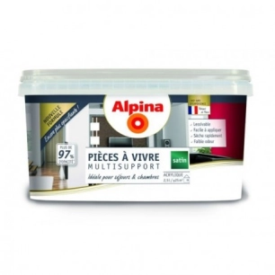Peinture Pièces à vivre_2.5 litres bleu - ALPINA
