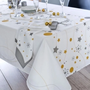 CALITEX Nappe Etoile_blanc_150x200cm - CALITEX