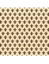 DECORALIA Adhésif fleur de lys_marron_45cmx2m - DECORALIA